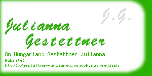 julianna gestettner business card